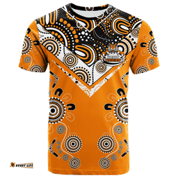 wests tiger rugby aboriginal pattern t shirt
