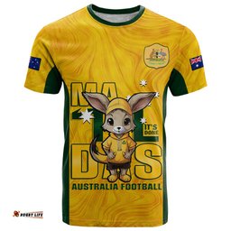 custom matildas t shirt australian cute mascot unique gold version