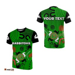 custom personalisedsouth sydney rabbitohs indigenous t shirt no.3