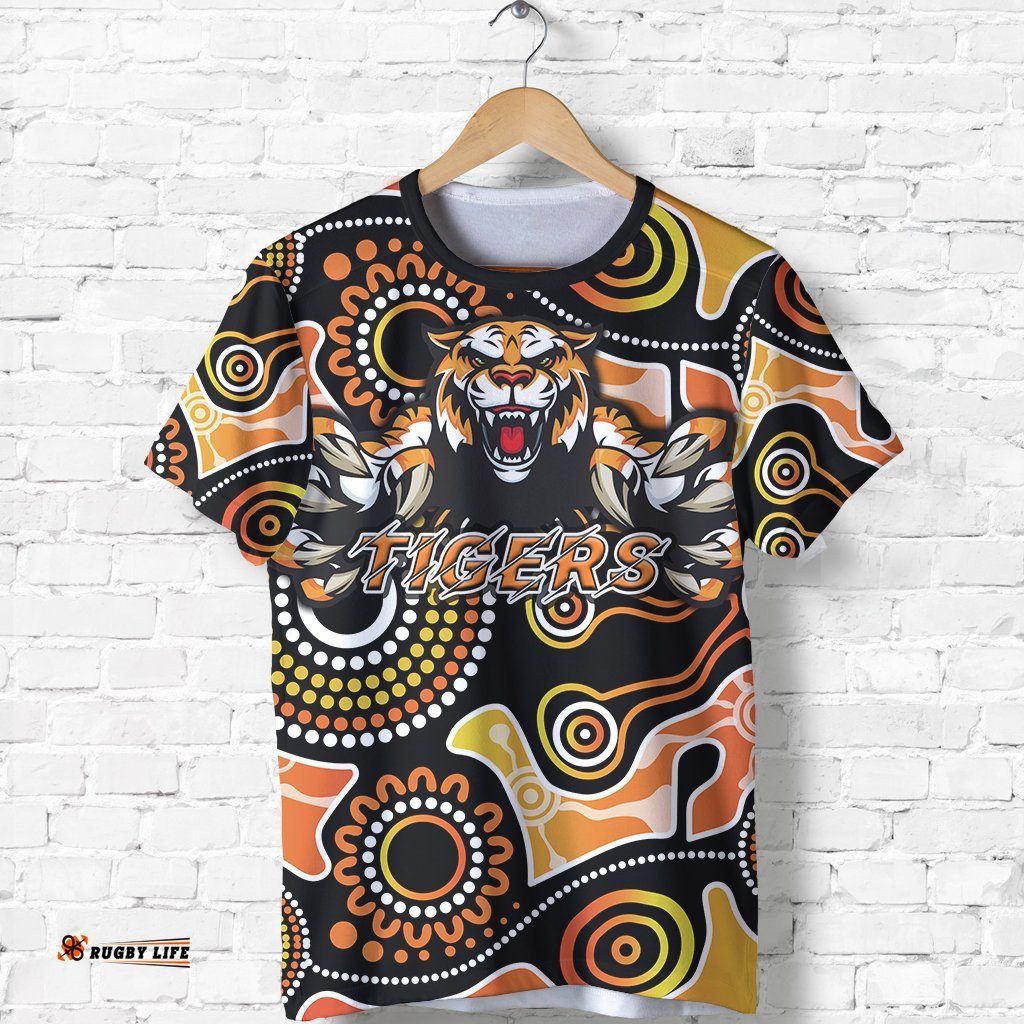 wests t shirt rugby tigers indigenous