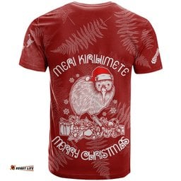 new zealand christmas t shirt silver fern mix kiwi bird ver01