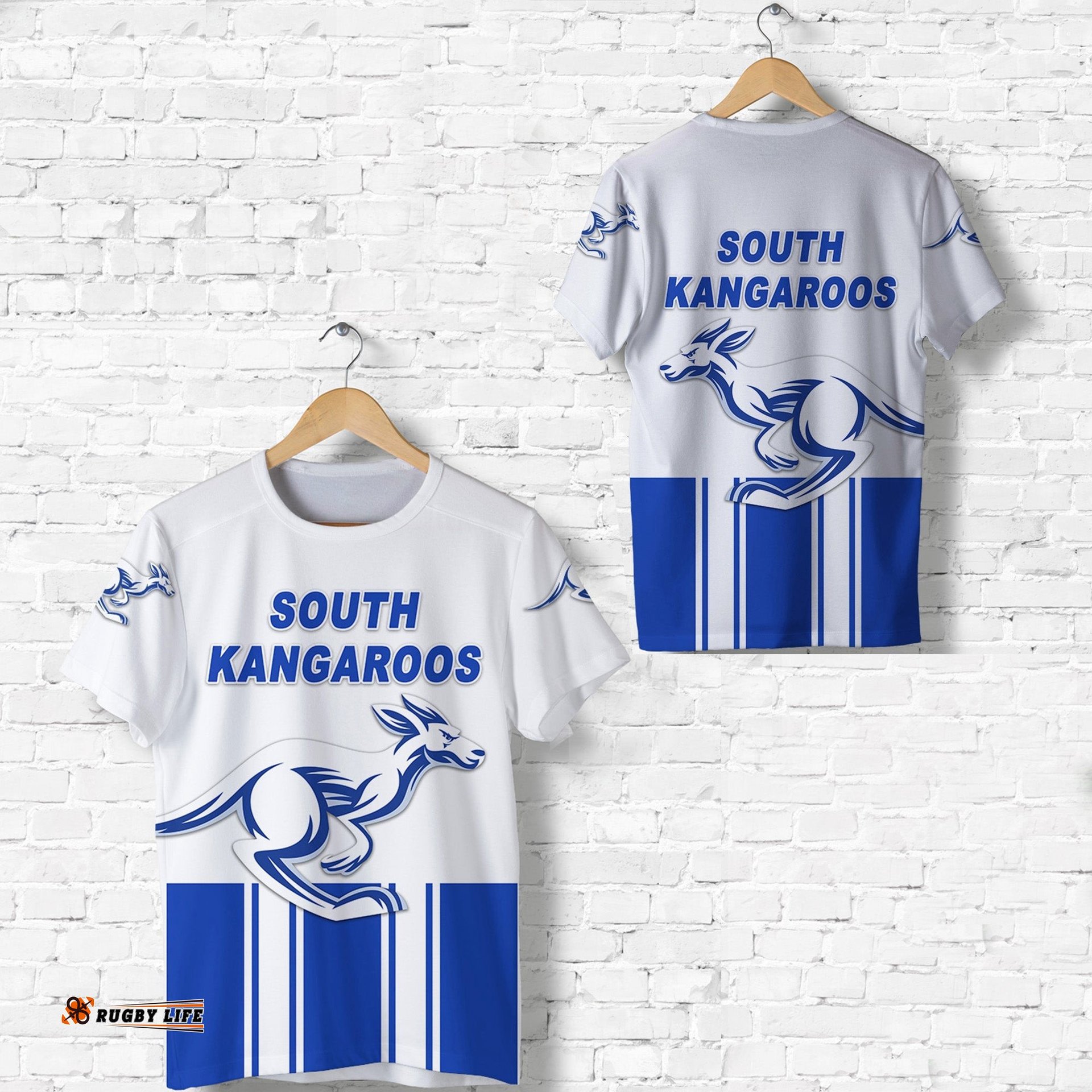 south alice football club t shirt south kangaroos original white