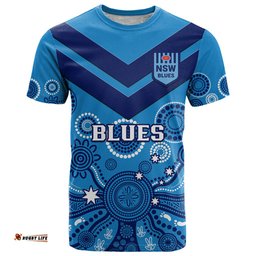 nsw rugby t shirt blues aboriginal art