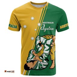 australia jujitsu t shirt tap out or pass out national color