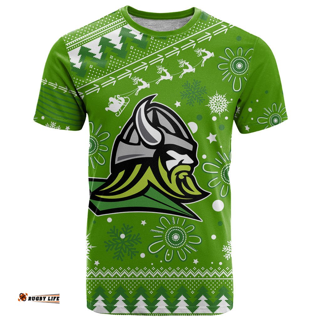custom raiders rugby t shirt the mighty green machine 2023 christmas vibe