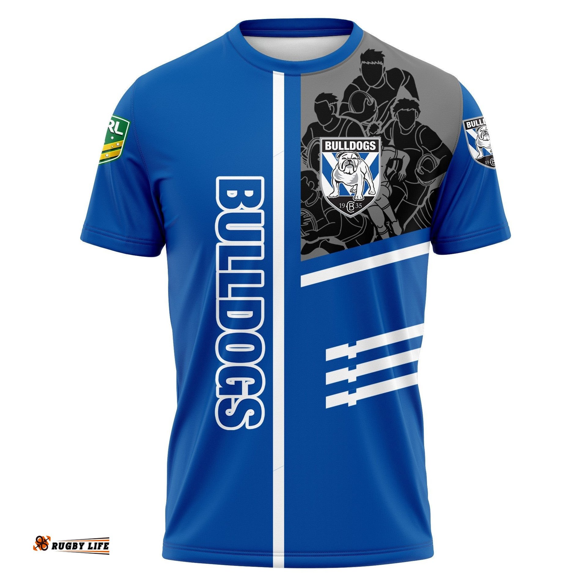 canterbury bankstown bulldogs t shirt personalized rugby for fan nrl