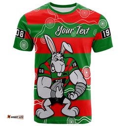 custom personalised rabbitohs t shirt south sydney