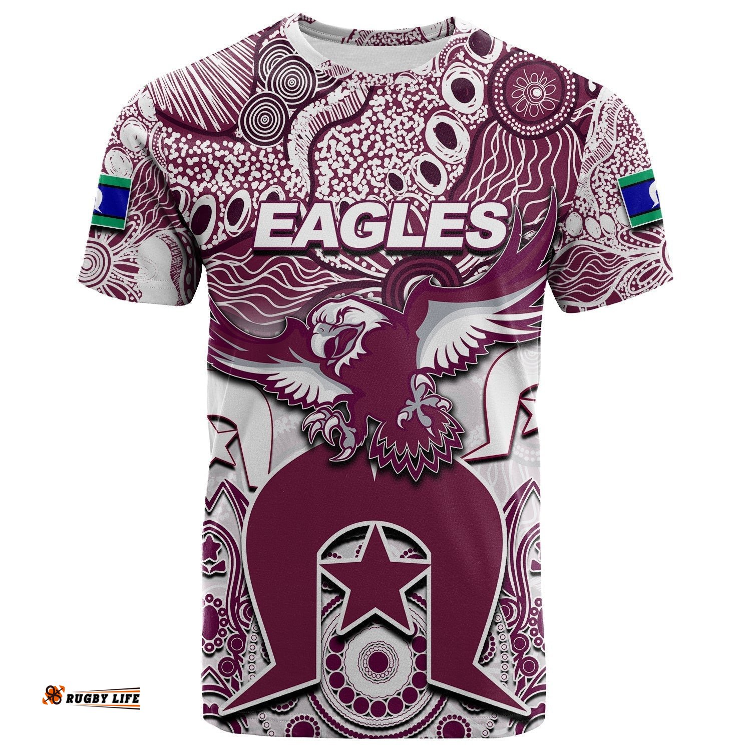 custom personalised sea eagles torres strait islanders mix aboriginal t shirt