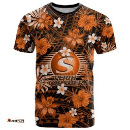 australian scorchers cricket t shirt baeuty pacific hibiscus and polynesian pattern