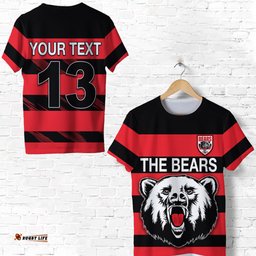 custom personalised the bears t shirt north sydney bears strong comeback custom text and number