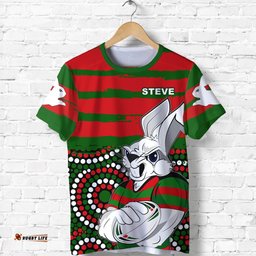 steve australia rabbitohs indigenous rugby t shirt rabbit cartoon
