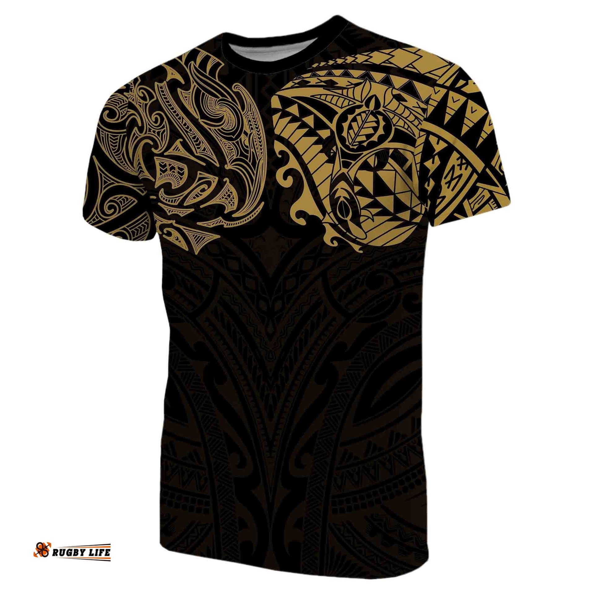 new zealand t shirt maori polynesian tattoo goldAmazing Aussie