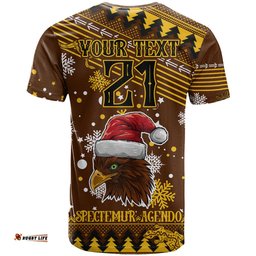 custom hawks football t shirt spectemur agendo christmas vibe 2023