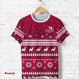 custom personalised reds christmas t shirt queensland rugby indigenous