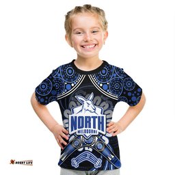 custom personalised kangaroos football t shirt boomerang indigenous dots