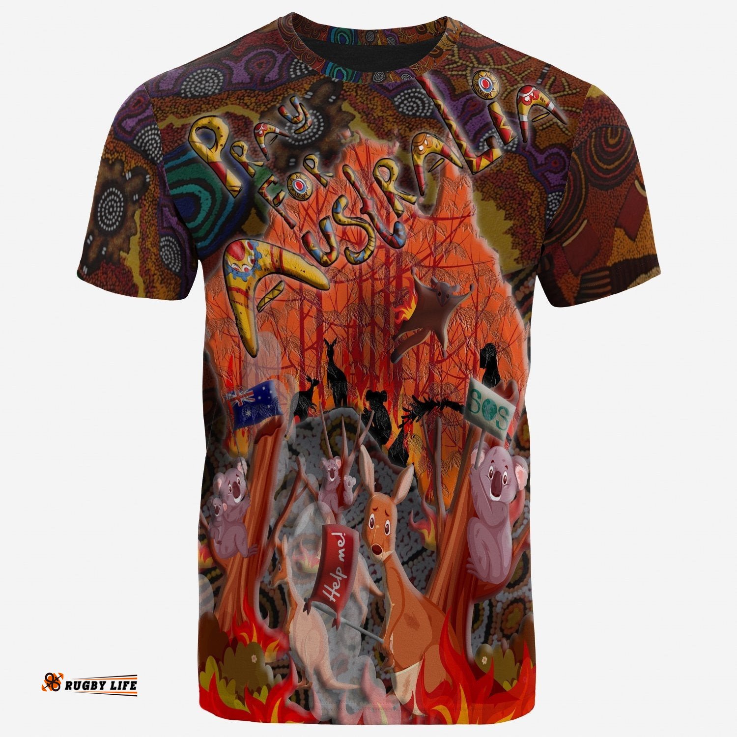 t shirt aboriginal hoodie pray for australia my australia