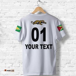 custom personalised guyana cricket jaguars t shirt special style