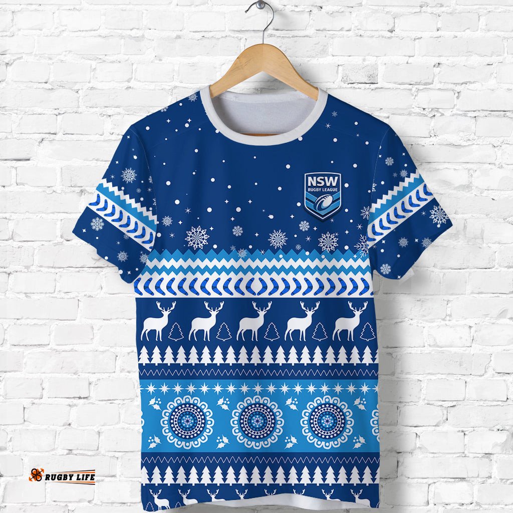new south wales christmas t shirt nsw rugby indigenous