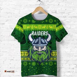 canberra raiders t shirt christmas simple style dark green