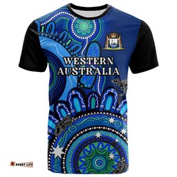 western australia state t shirt wa aussie indigenous art