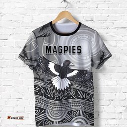 custom personalised magpies lovers t shirt new life