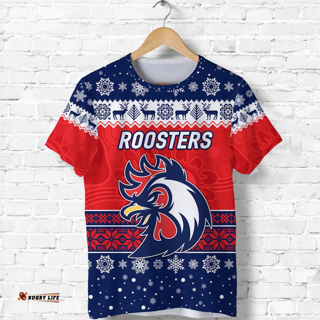 sydney roosters t shirt christmas simple style blue