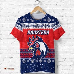 sydney roosters t shirt christmas simple style blue
