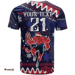custom melbourne demons football t shirt narrm christmas vibe 2023
