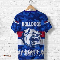 custom personalised western bulldogs t shirt anzac vibes