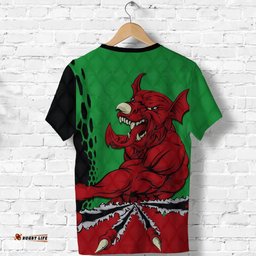 wales rugby t shirt welsh dragon