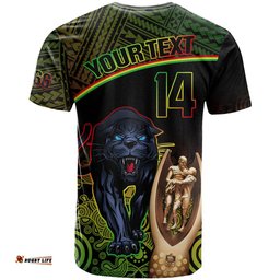 custom panthers rugby t shirt go premiers back to back polynesian indigenous art