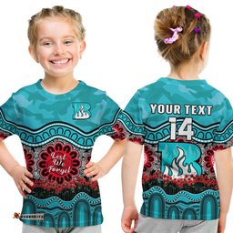 custom text and number brisbane heat cricket anzac t shirt poppy aboriginal camouflage