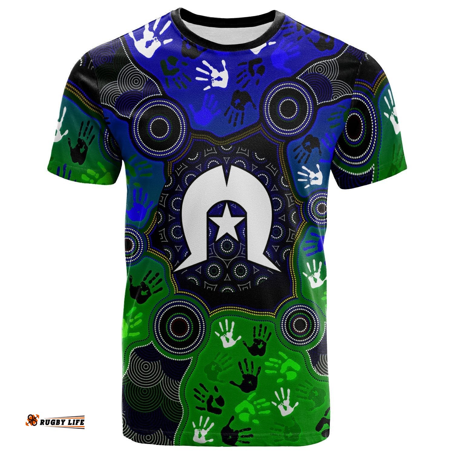 aboriginal t shirt torres strait symbol with indigenous patterns