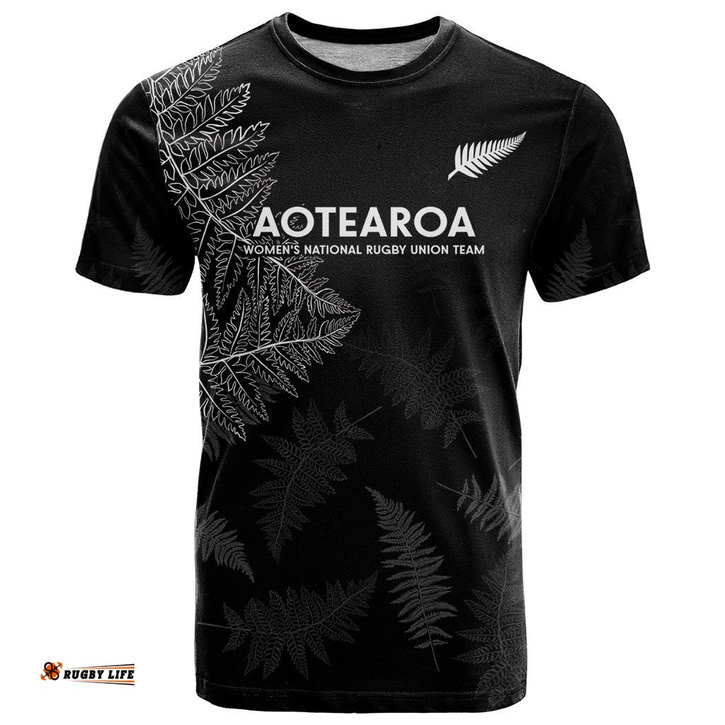 new zealand haka rugby t shirt 2024 pacific go black silver fern