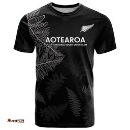 new zealand haka rugby t shirt 2024 pacific go black silver fern