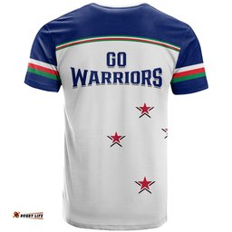 warriors rugby t shirt new zealand sporty white style