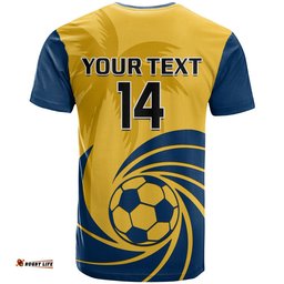 custom text and number central coast football t shirt a league men mariners 2004 palm tree simple style