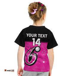 custom text and number sydney sixers t shirt est 2011 simple style