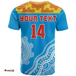 custom text and number suns t shirt go sunnies aboriginal simple style