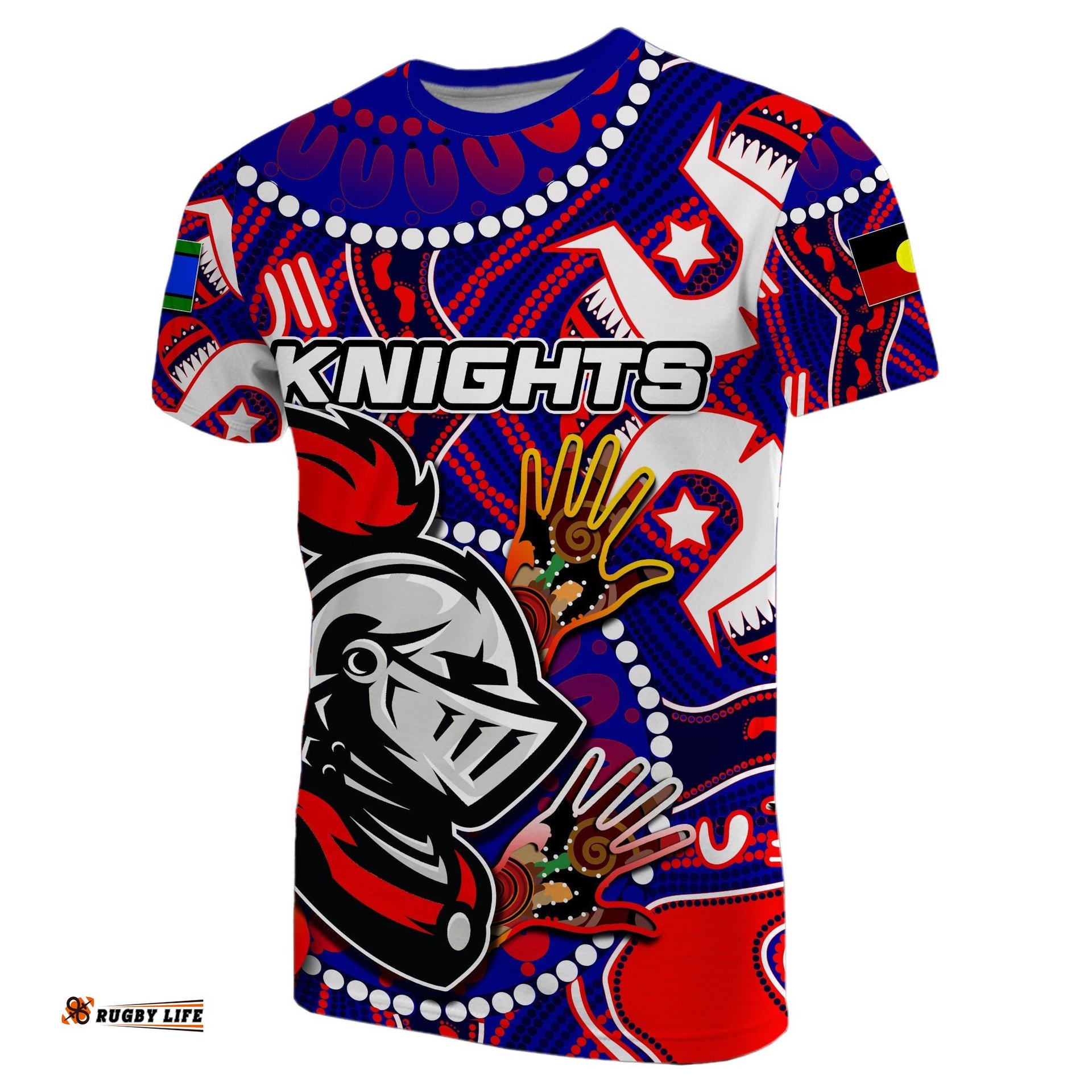 custom personalisednaidoc knights t shirt naidoc patterns no.2