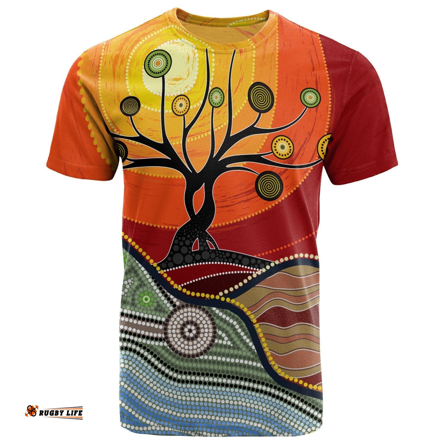 t shirt australian aboriginal tree