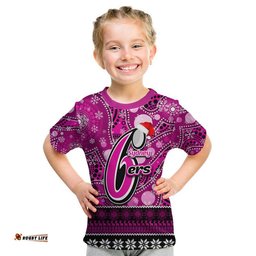 sydney sixers christmas mix aboriginal t shirt
