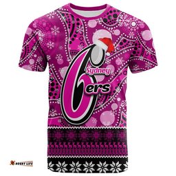 sydney sixers christmas mix aboriginal t shirt