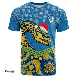 custom parramatta eels rugby christmas t shirt merry xmas 2023 mix aboriginal art