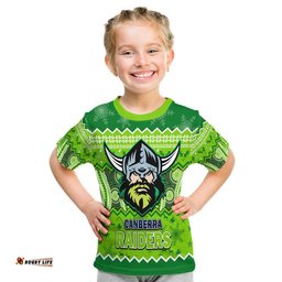 canberra the green machine raiders aboriginal christmas vibe t shirt