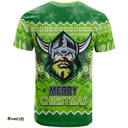 canberra the green machine raiders aboriginal christmas vibe t shirt
