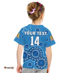 custom text and number nsw blues rugby t shirt new south wales aboriginal dot painting unique version