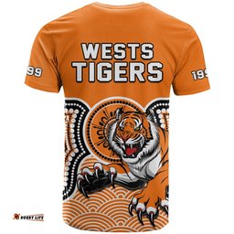 wests tigers t shirt indigenous artsy