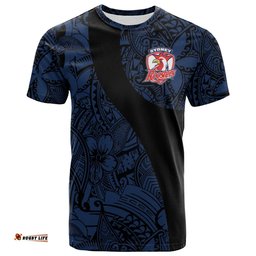 sydney roosters t shirt polynesian nrl 0