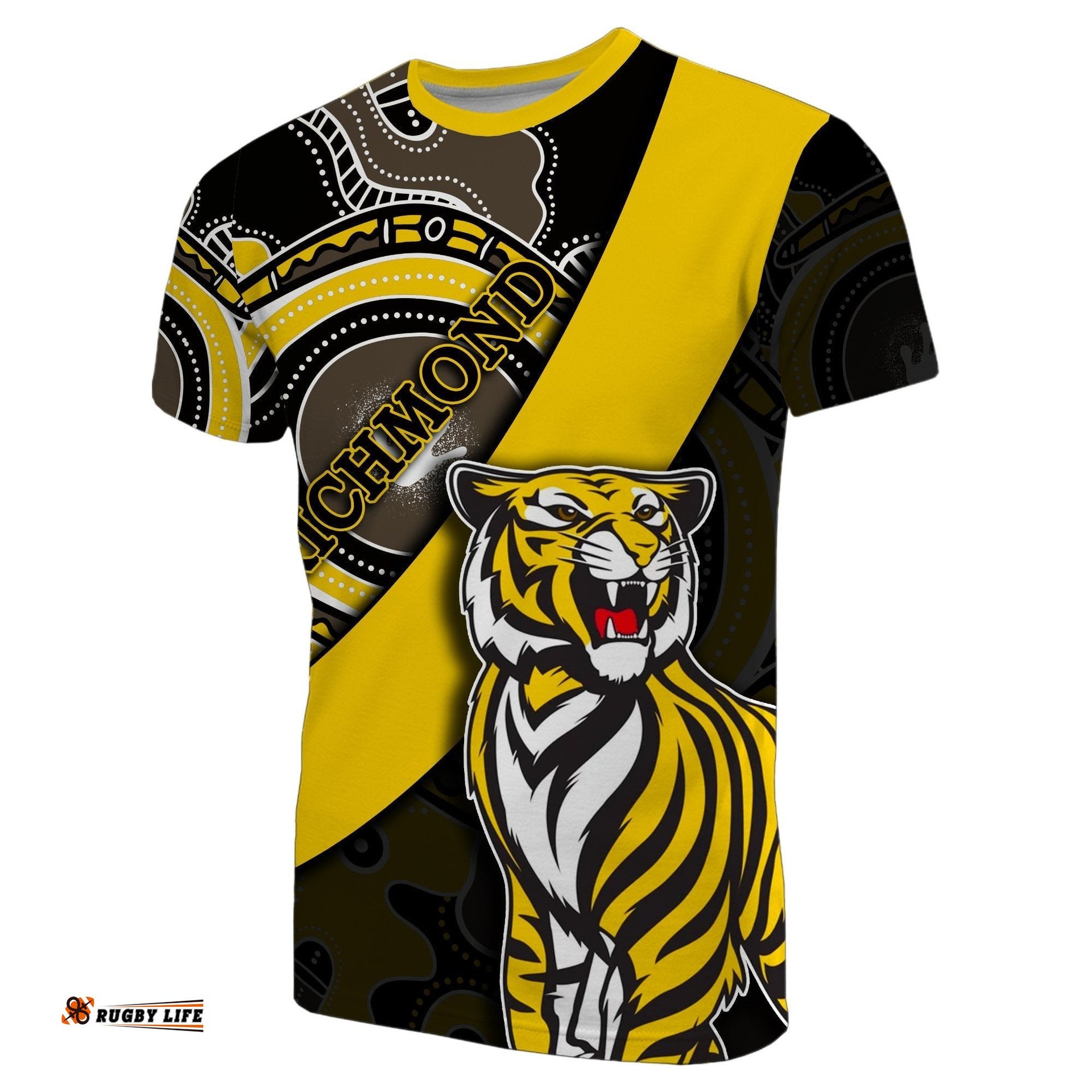 richmond tigers t shirt aboriginal style